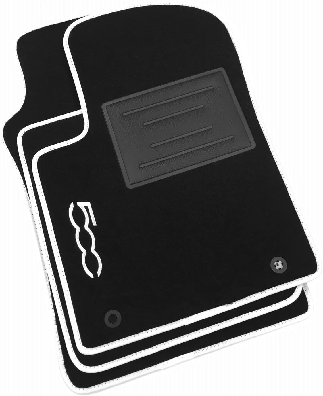 ASC tappeti auto compatibili con FIAT 500 3 porte dal 2012 al 2020 cod B0BRQPF9KC