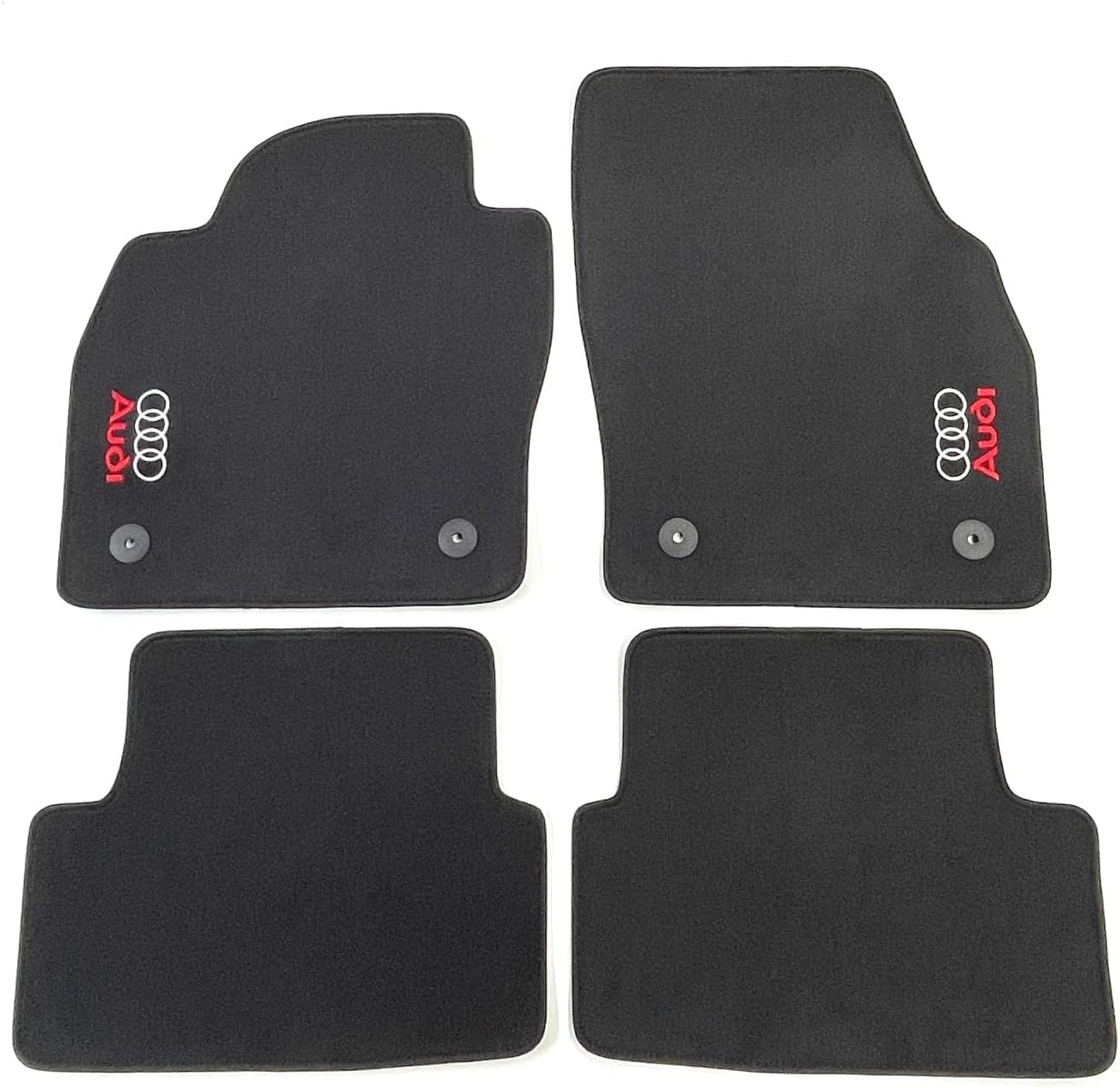 Tappetini Auto Carmat In Feltro Per Honda Accord VII (2002-2008) - Set Di 4 Pezzi, Fissaggio Originale, Prodotto In UE