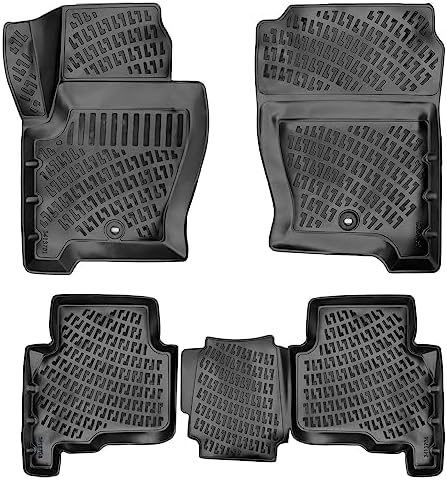 Tappeti Auto Land Rover Discovery IV 2009-2016 su Misura | Gomma con Bottoni di Ancoraggio e Bordi Rialzati